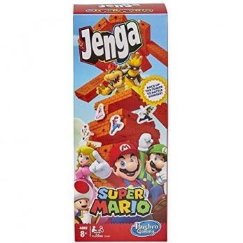 Hasbro Gaming JENGA SUPER MARIO Edition Block Stacking Tower Game