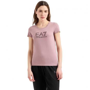 Donna T-Shirt Emporio Armani Rosa L Shiny