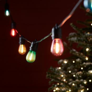 Ultimate Connect 15m 30‑Piece Colourful Fairy Lights – Black Cord