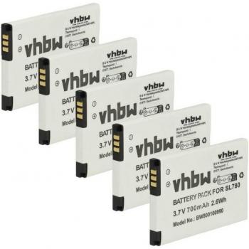 Vhbw 5x Rechargeable Battery for Unify OpenStage Wireless Phones