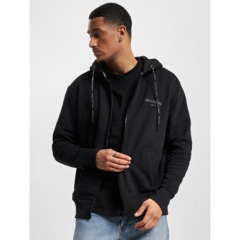 Carlo Colucci Neuer Basic Zip-Hoodie Schwarz