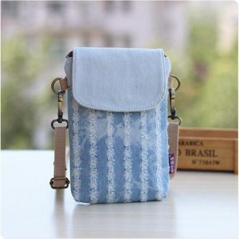 Mini Denim Shoulder Bag for Women