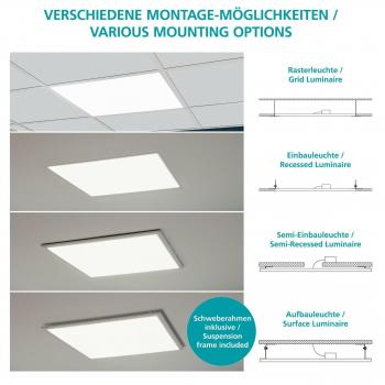 Plafonnier moderne LED Eglo 60x5x60cm