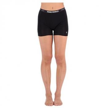 Pantaloncini Merino Nero Donna Mons Royale Hannah Hot Taglia XS