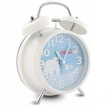 Réveil Coca-Cola Ours Blanc avec Alarme