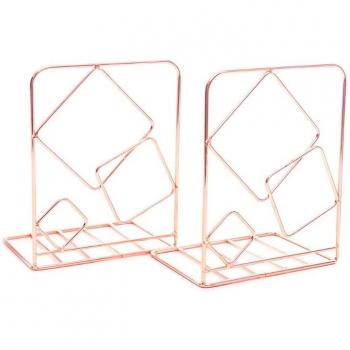 2pcs Metal Bookends for Shelves