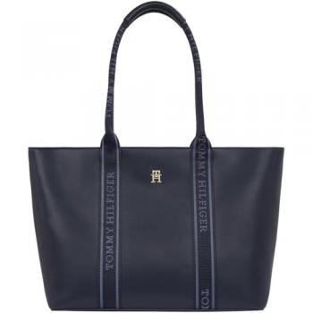 Tommy Hilfiger TH Logotape Damenhandtasche – Dunkelblau (AW0AW17198)