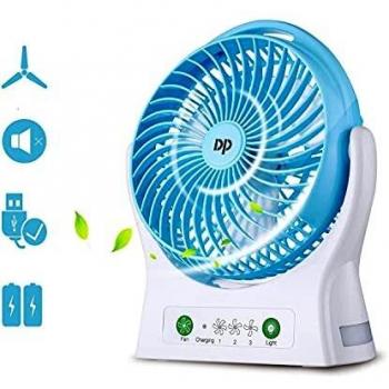 Tischlüfter mit integriertem Akkupaket, ideal fürs Büro