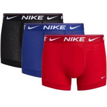 Nike Ultra Trunk Boxershort Trio – Rot, Blau, Schwarz (F612) für Herren