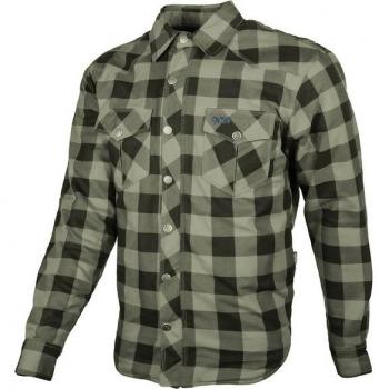 Uniforme GMS Jaguar para motociclistas: chaqueta oliva y negra