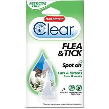 Bob Martin Clear Spot On Flea and Tick Control for Cats