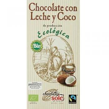 Chocolate con leche y coco eco 100gr