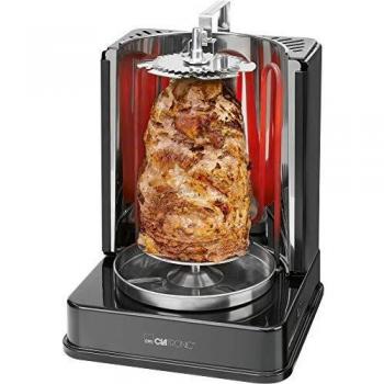 Clatronic DVG 3686 Grill Elettrico 1400W Nero