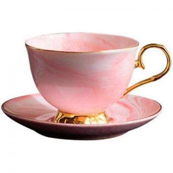 Tasse à café marbrée pour l'après-midi