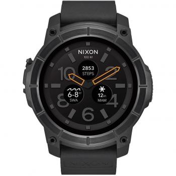 Orologio Smart Nixon A1167-001-00 Nero per Uomo con Cinturino in Silicone
