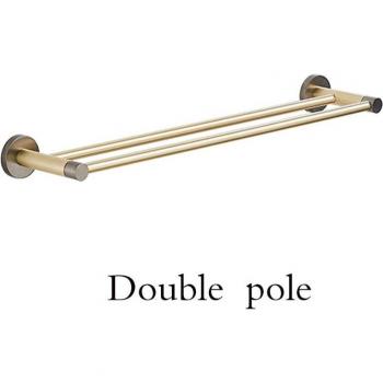 Round Wall Mounted Hand Towel Bar and Toilet Paper Holder Set