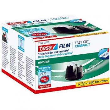 Tesa Easy Cut Desk Dispenser Black