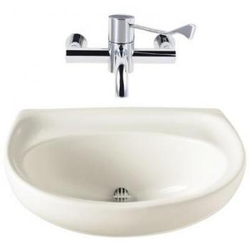 White 500mm Twyford Sola Wash Basin – Separate Faucet Required