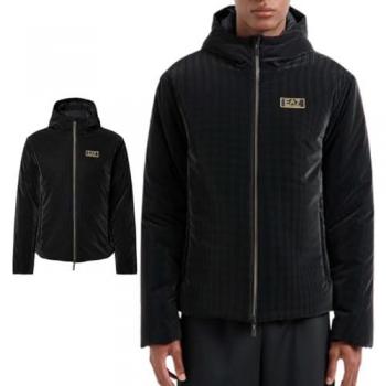 EA7 Emporio Armani Herren Übergangsjacke Bomber Schwarz Größe L