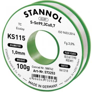 Stannol Flowtin KS115 Lötzinn, bleifrei 100g 1mm