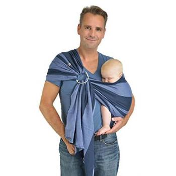 Hoppediz Ring Sling Babytragetuch Oslo, 100 % schadstoffgeprüfte Baumwolle
