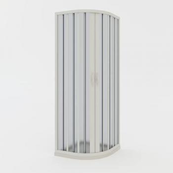 Box doccia a soffietto h 185 mod. Loto 90x90 cm semicircolare