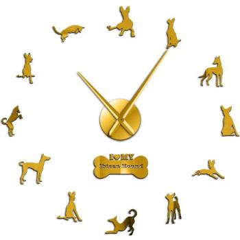 Modern Ibizan Hound Wall Watch
