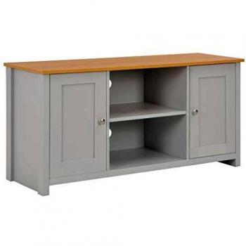 VidaXL Contemporary Grey TV Console 120x39x58 cm