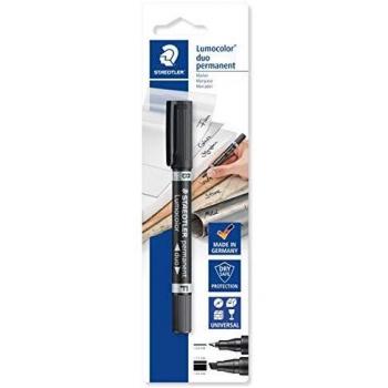 Pennarello 2 Punti Nero – Staedtler Lumocolor Permanent Duo