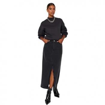 Trendyol Damen Jeansrock mit Schlitz