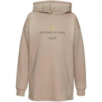 Sudadera Lascana Terrosa con Acabado Dorado