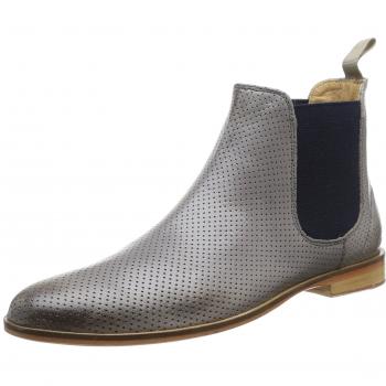 Melvin & Hamilton Damen Susan 10 Schlupfstiefel, Grau (Salerno Perfo Ash, Elastic Navy, LS), 40 EU