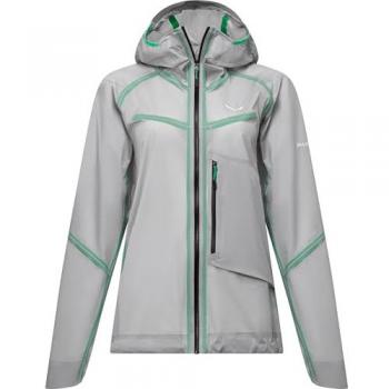 Salewa NXT PTX 3L Donna Giacca Hardshell Grey/Green