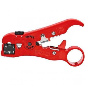 Knipex KPX166006SB Wire Stripping Tool for Coax And Data Cable