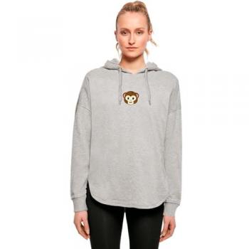 Emoji couture Kapuzenpullover Smiling Monkey Furry Face Premium Qualität