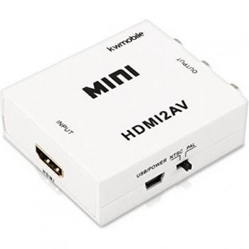 Kit Conversor HDMI a RCA con Fuente de Energía