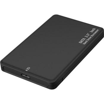 Portable 2.5 USB 3.0 External Hard Drive Enclosure for 7-9.5mm SATA HDD/SSD up to 2TB