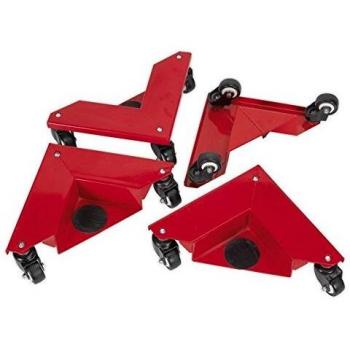 Sealey CM4 Corner Mover, 150kg Capacity, Red, Pack of 4