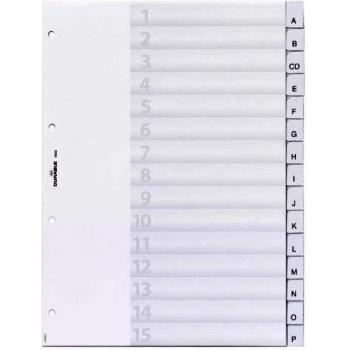 Organisateur A4 Durable, 15 sections, transparent