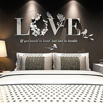Amor en Pared: Pegatinas 3D