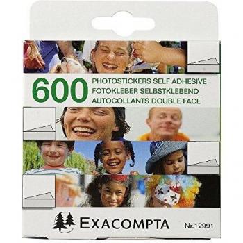 EXACOMPTA weiße Foto-Klebepads, beidseitig klebend