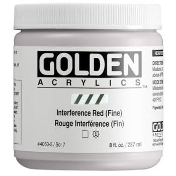 Peinture Acrylique Golden, 236 ml, Rouge Interférence