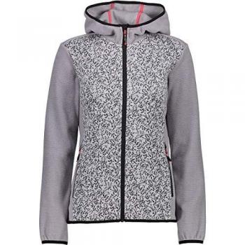 CMP Mujer Chaqueta Strick Fleece Argento-Antracite 36