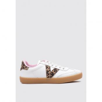 Victoria Berlin Lace‑Up Suede & Leather White Trainers
