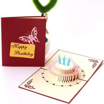 Festive 3D Cake Souvenir Cards