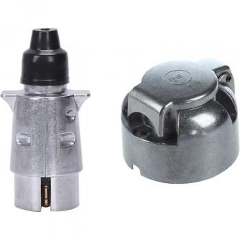 7-Pin Trailer Plug Heavy Duty N-Type Connector (2 Pack)