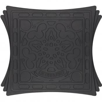 Silicone Noir Magnétique 2‑pack pour plats – Creuset