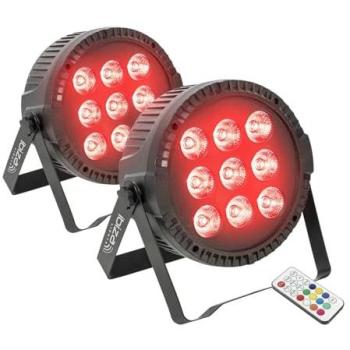 IBIZA ThinPAR RGBW 9LED 6W, DMX 4/8 – Duo Pack