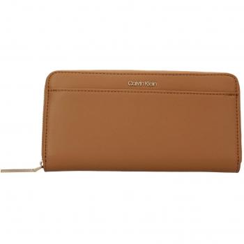 Calvin Klein: cartera grande negra con cremallera