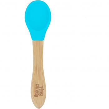 Blue Bamboo Silicone Soft Tip Spoon for Babies